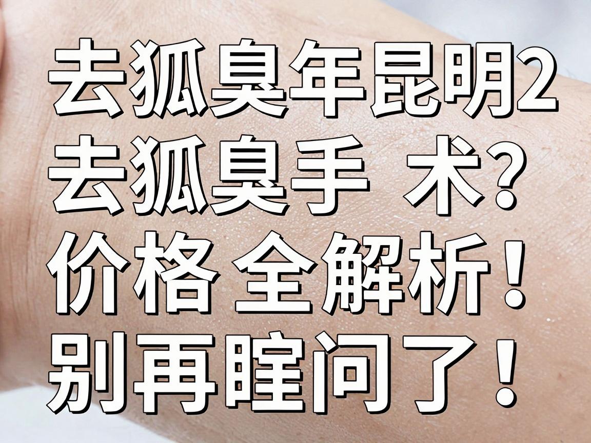 去狐臭手术多少钱？2025年昆明去狐臭手术价格全解析，别再瞎问了！