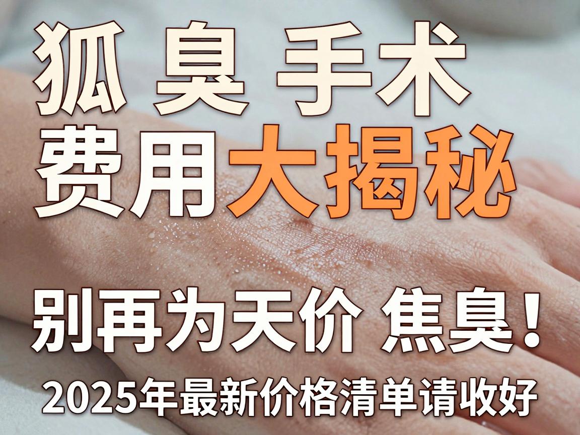 狐臭手术费用大揭秘，别再为天价焦虑，这份2025年最新价格清单请收好