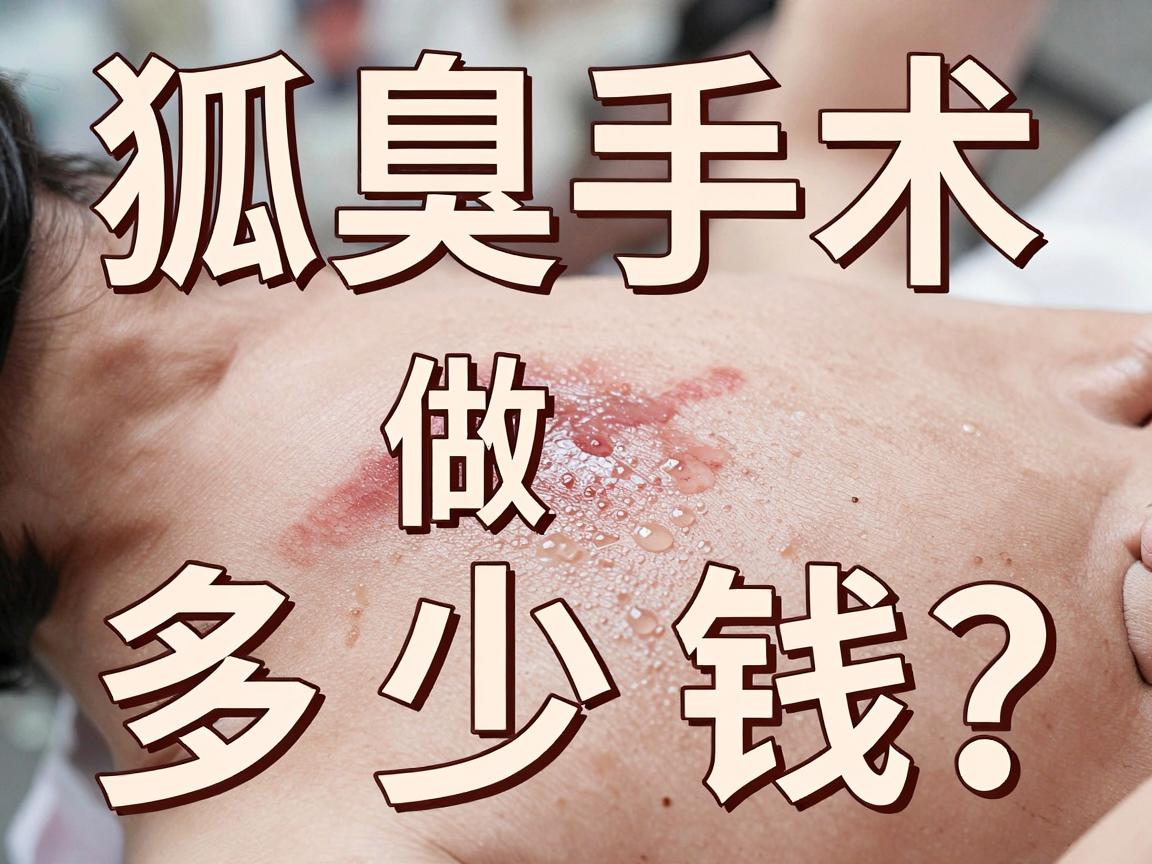 狐臭做手术大概多少钱？一文说清狐臭手术费用与价格差异