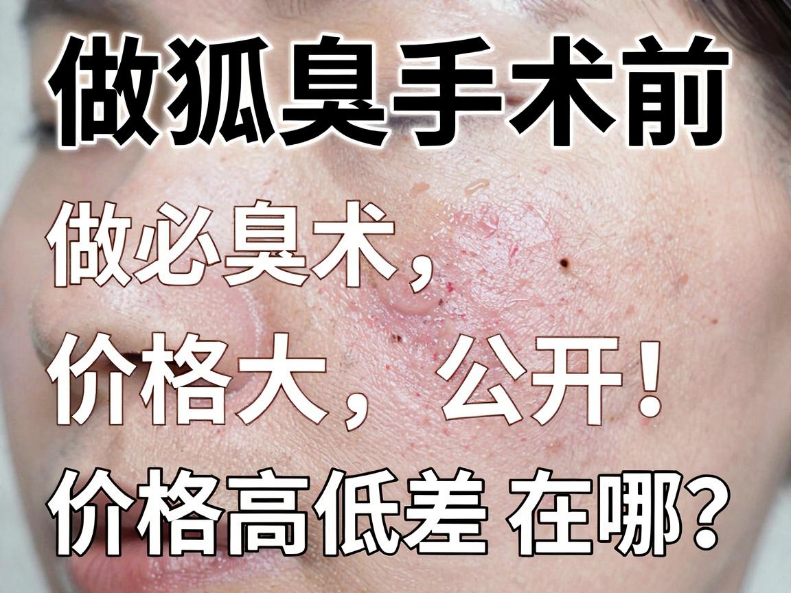 做狐臭手术价格大公开！价格高低差在哪？做狐臭手术前必看的价格指南