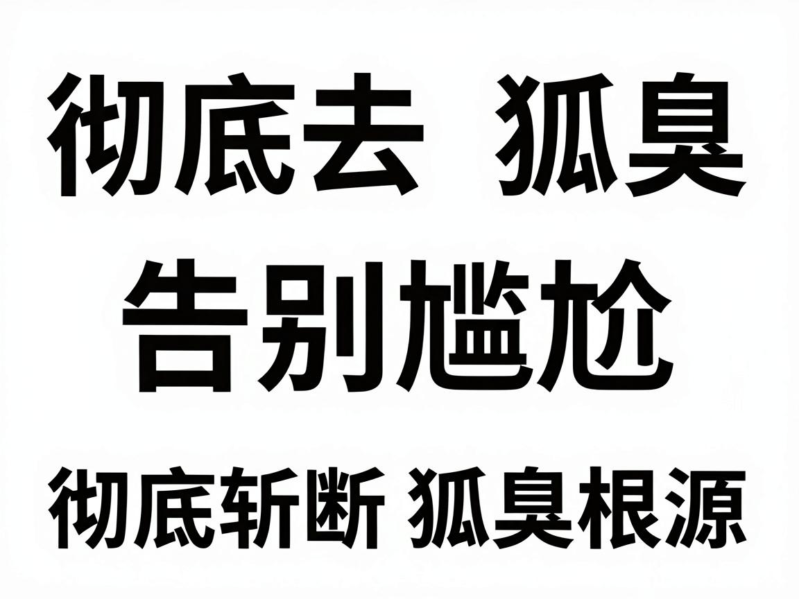 彻底去除狐臭，告别尴尬，彻底斩断狐臭根源的三大核心方案