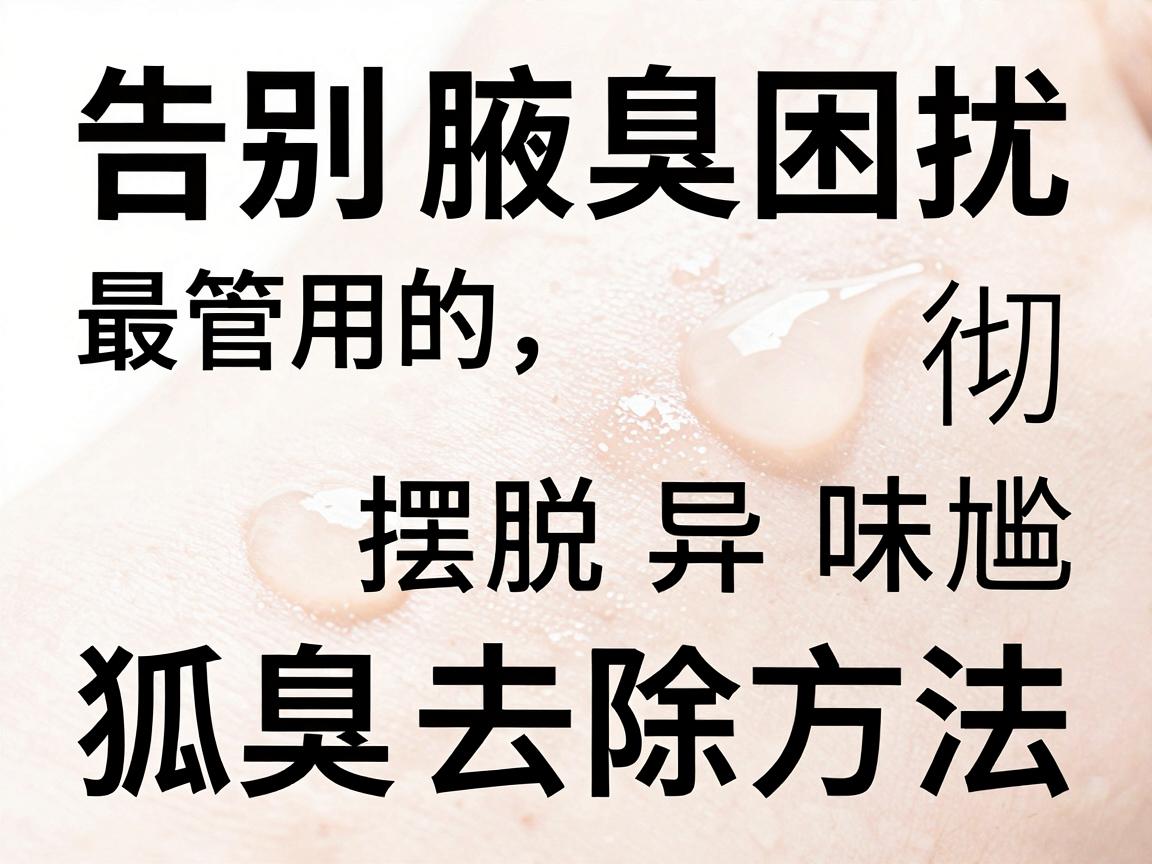 告别腋臭困扰，最管用的狐臭去除方法，这些方法让你彻底摆脱异味尴尬