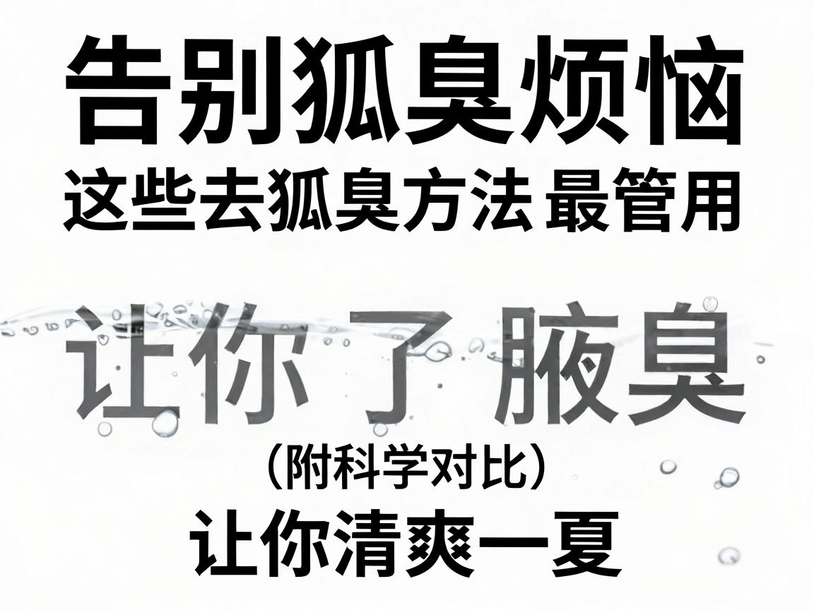 告别狐臭烦恼，这些去狐臭方法最管用，让你清爽一夏（附科学对比）