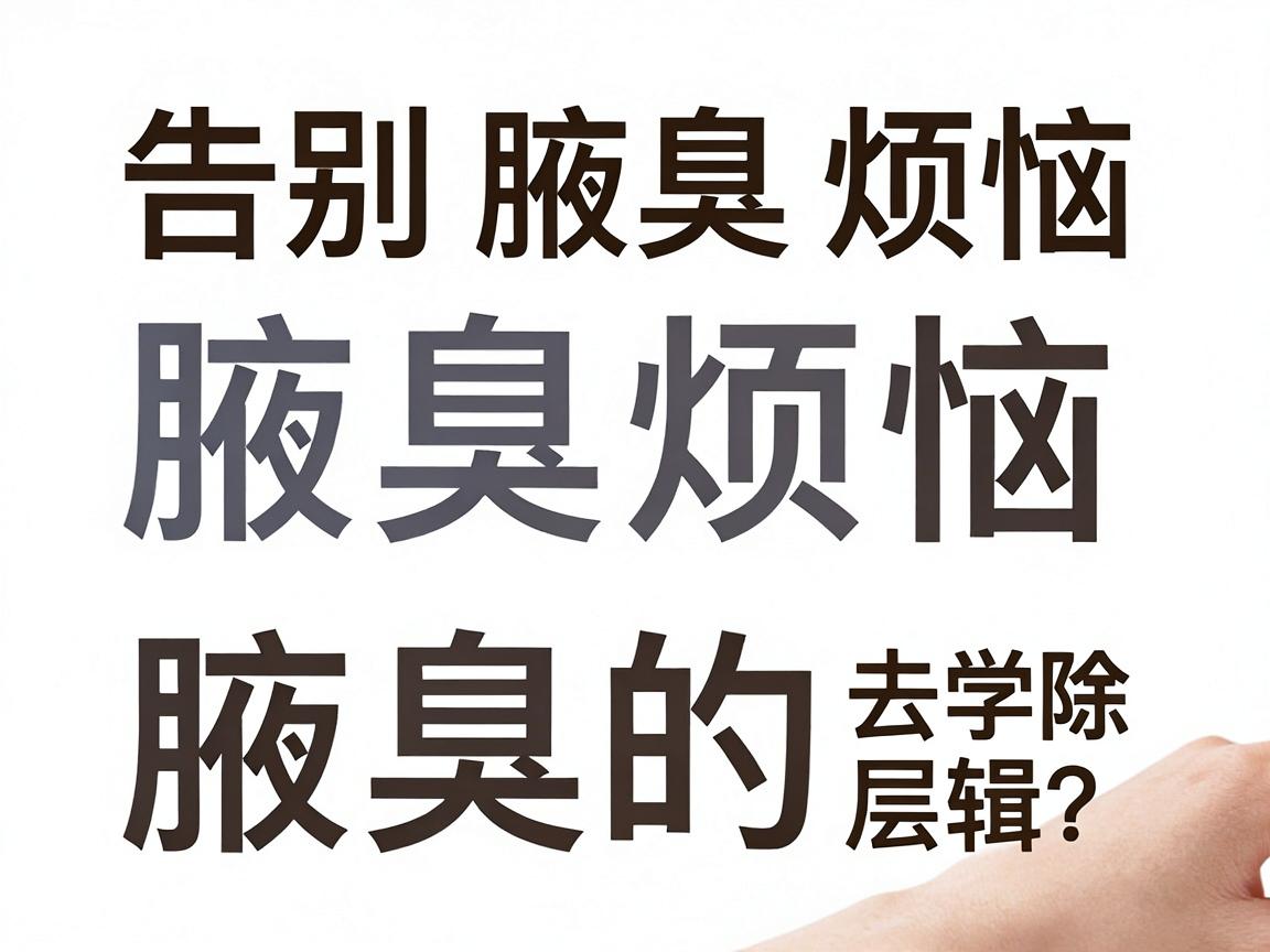 告别腋臭烦恼，科学去除腋臭的底层逻辑，你选对去除腋臭的方法了吗？