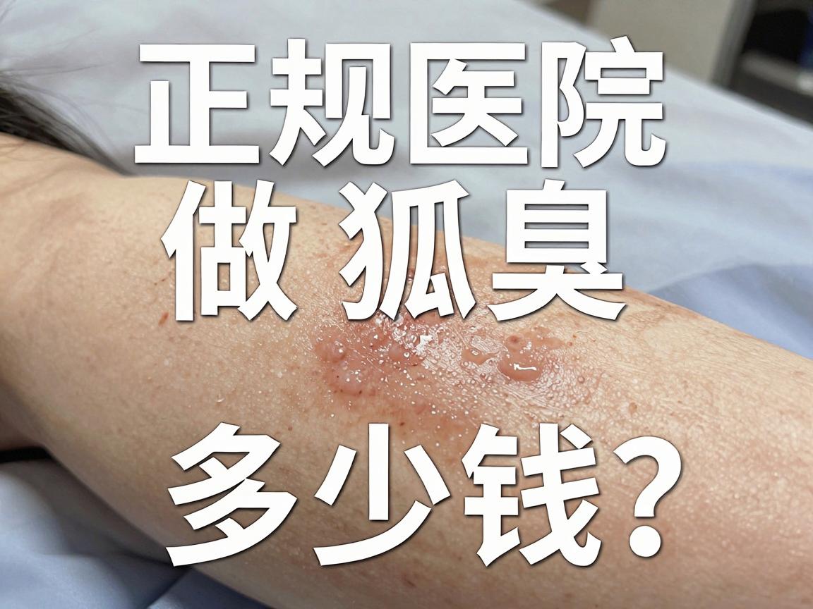 正规医院做狐臭多少钱？做狐臭手术多少钱？看完这份价格清单不踩坑
