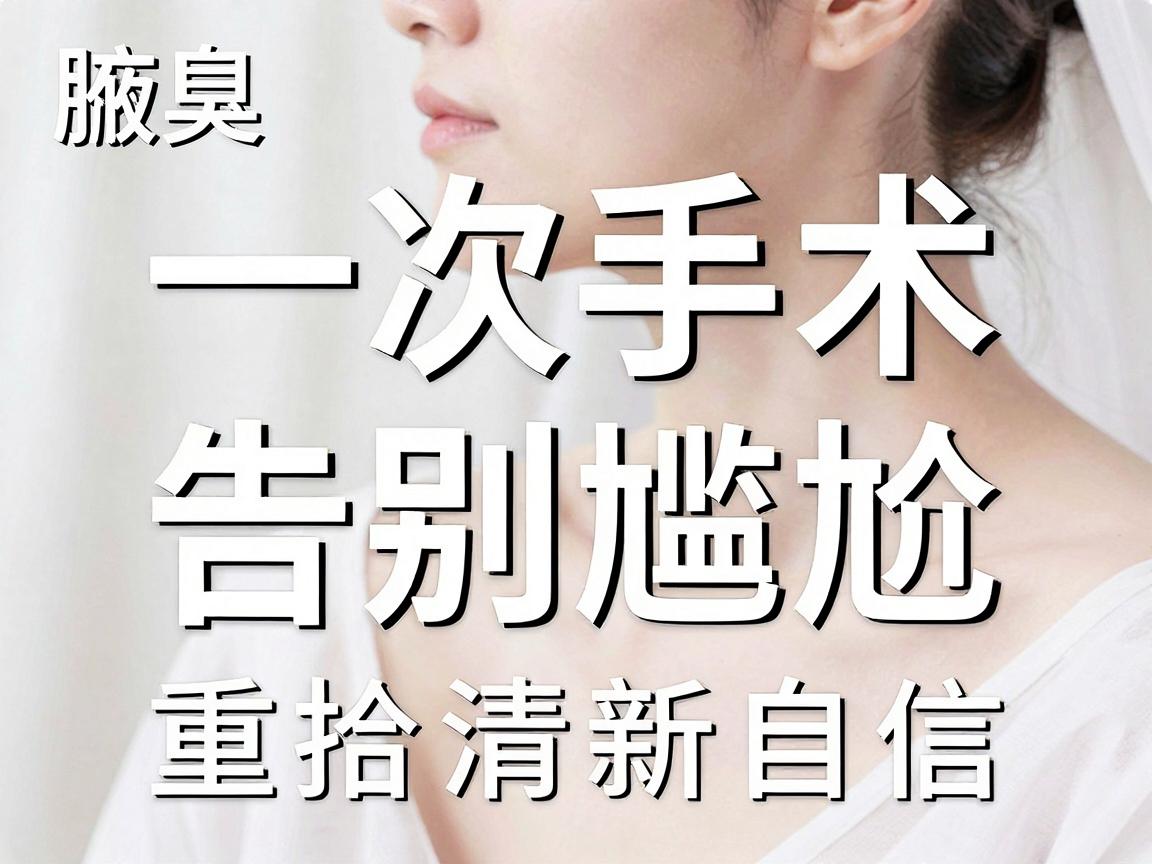 腋臭微创手术科普，一次手术，告别尴尬，重拾清新自信