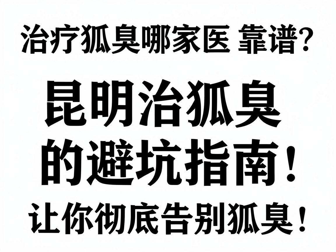 治疗狐臭哪家医院靠谱？昆明治狐臭的避坑指南，让你彻底告别狐臭！