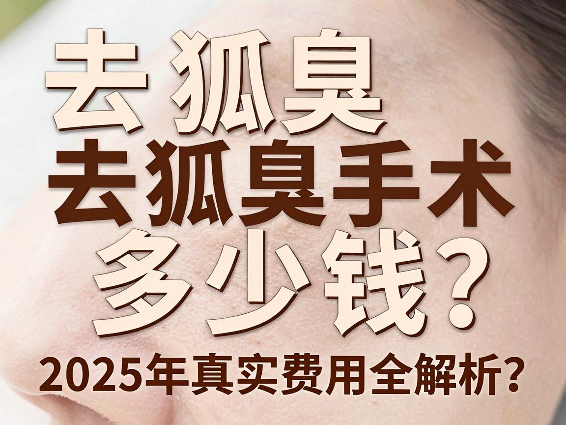 去狐臭手术多少钱？2025年真实费用全解析，去狐臭手术多少钱才不踩坑？