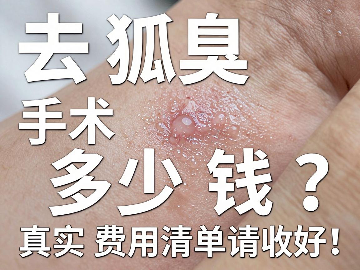 去狐臭手术多少钱？别再被低价坑了，这份真实费用清单请收好！