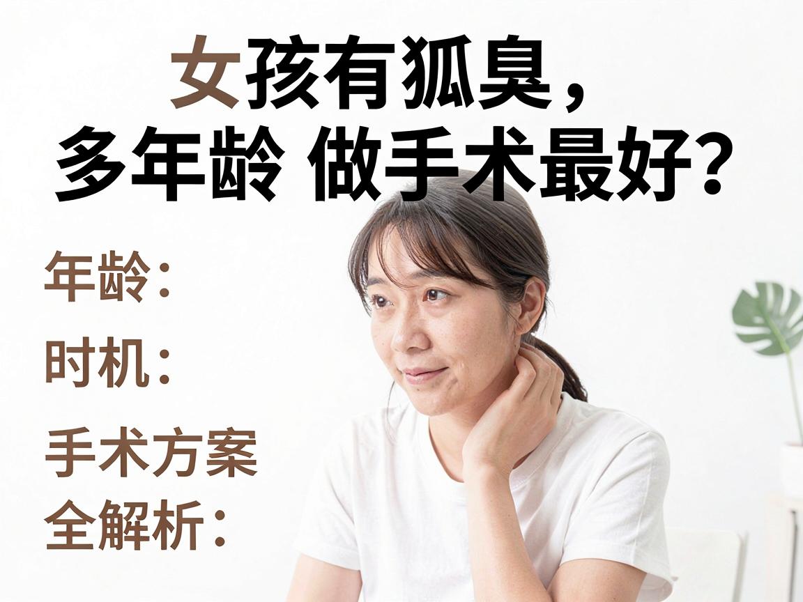 女孩有狐臭多大年龄做手术最好？年龄、时机、手术方案全解析