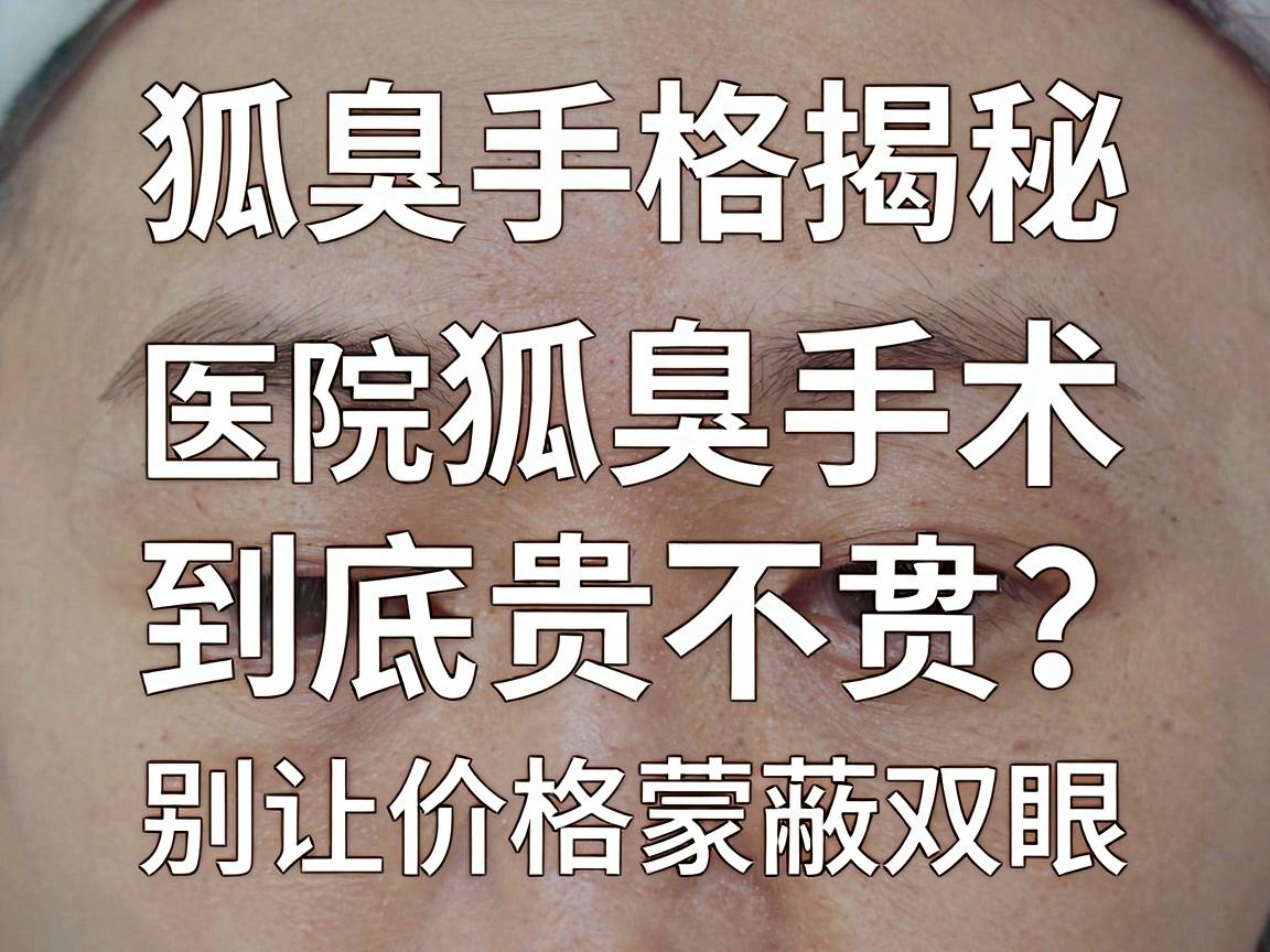 狐臭手术价格揭秘，正规医院狐臭手术价格到底贵不贵？别让价格蒙蔽双眼