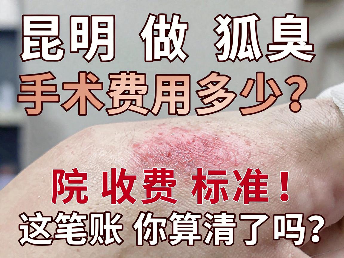 昆明做狐臭手术费用多少？揭秘昆大腋臭医院收费标准，这笔账你算清了吗？