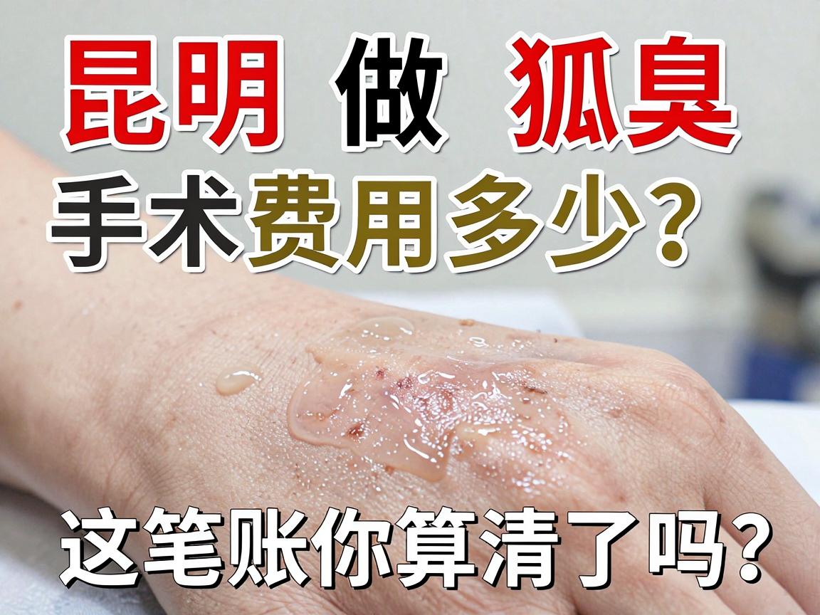 昆明做狐臭手术费用多少？揭秘昆大腋臭医院收费标准，这笔账你算清了吗？