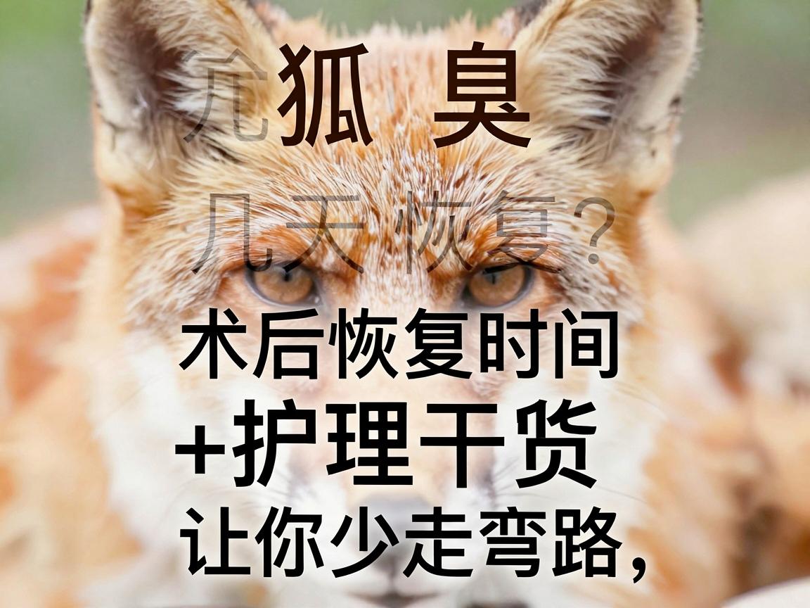 狐臭微创手术几天恢复？术后恢复时间表+护理干货，让你少走弯路