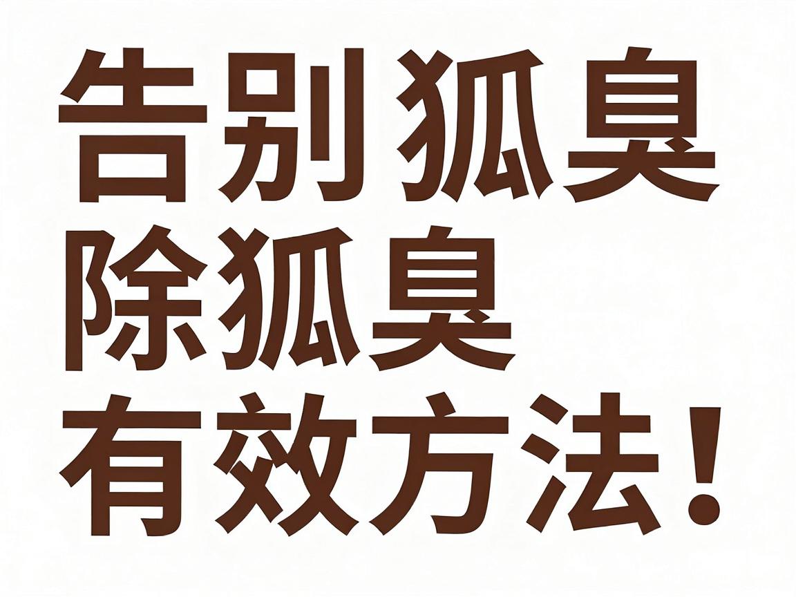 告别狐臭，这些除狐臭的有效方法，方法对才能真除臭